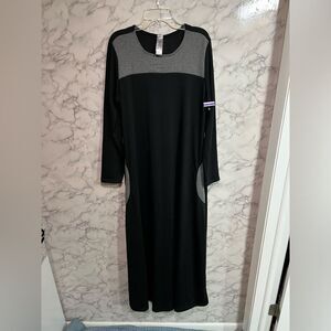 GO COUTURE Maxi Black Dress Size L